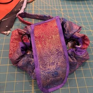 NEW! Purple Multicolor Drawstring Makeup 💄